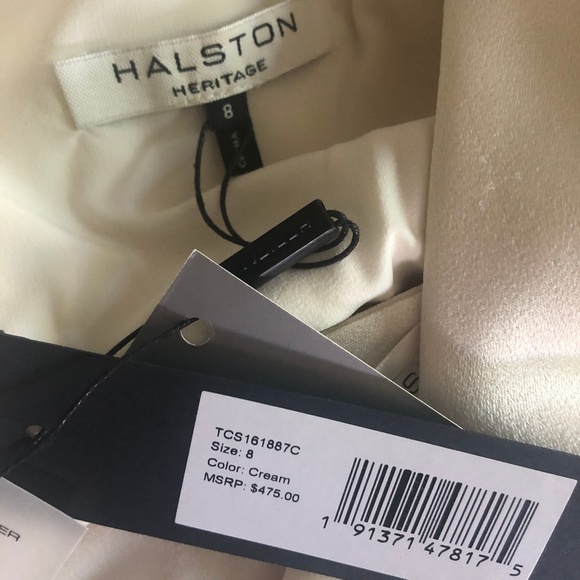 Satin Off-the-Shoulder Gown - Picture 7 of 9